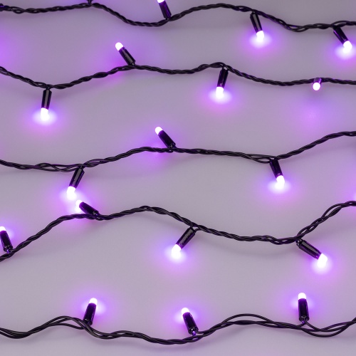 Светодиодная гирлянда ARD-STRING-CLASSIC-10000-BLACK-100LED-MILK-SYNC RGB (230V, 6.5W) (Ardecoled, IP65, 1 год)