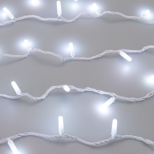 Светодиодная гирлянда ARD-STRING-CLASSIC-20000-WHITE-200LED-MILK-SYNC RGB (230V, 13W) (Ardecoled, IP65, 1 год)