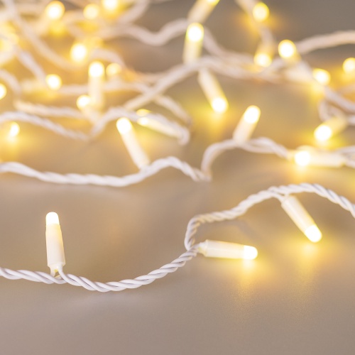 Светодиодная гирлянда ARD-STRING-CLASSIC-20000-WHITE-200LED-MILK-SYNC RGB (230V, 13W) (Ardecoled, IP65, 1 год)