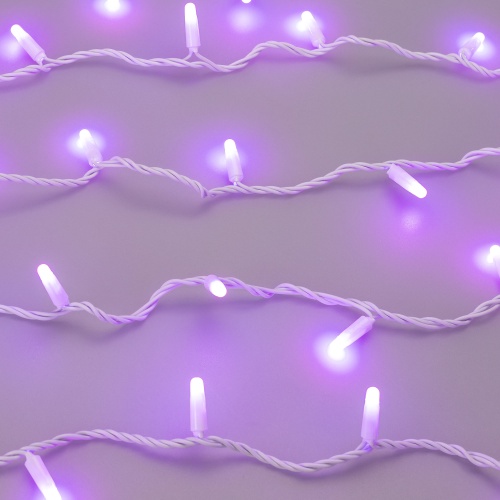 Светодиодная гирлянда ARD-STRING-CLASSIC-20000-WHITE-200LED-MILK-SYNC RGB (230V, 13W) (Ardecoled, IP65, 1 год)