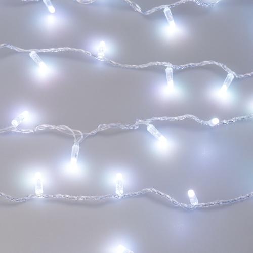 Светодиодная гирлянда ARD-STRING-CLASSIC-20000-CLEAR-200LED-SYNC RGB (230V, 13W) (Ardecoled, IP65, 1 год)