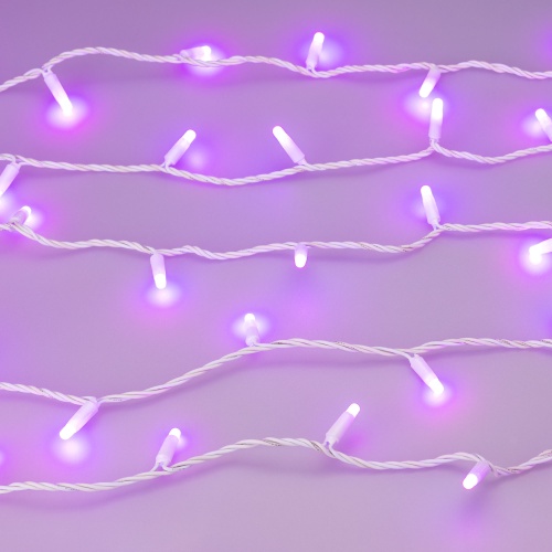 Светодиодная гирлянда ARD-STRING-CLASSIC-10000-WHITE-100LED-MILK-LIVE RGB-DMX (24V, 10W) (Ardecoled, IP65, 1 год)