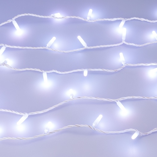 Светодиодная гирлянда ARD-STRING-CLASSIC-10000-WHITE-100LED-MILK-LIVE RGB-DMX (24V, 10W) (Ardecoled, IP65, 1 год)
