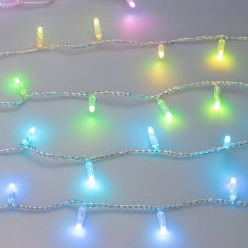 Светодиодная гирлянда ARD-STRING-CLASSIC-10000-CLEAR-100LED-LIVE RGB-DMX (24V, 10W) (Ardecoled, IP65, 1 год)