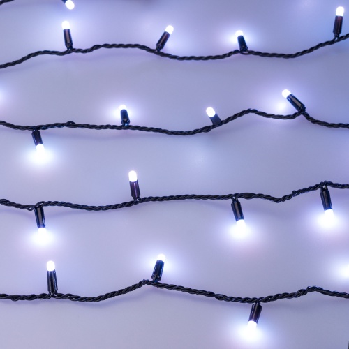 Светодиодная гирлянда ARD-STRING-CLASSIC-10000-BLACK-100LED-MILK-LIVE RGB-DMX (24V, 10W) (Ardecoled, IP65, 1 год)
