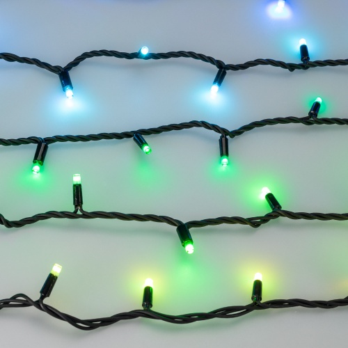 Светодиодная гирлянда ARD-STRING-PRO-10000-BLACK-95LED-LIVE RGBW-DMX (24V, 10W) (Ardecoled, IP65, 2 года)