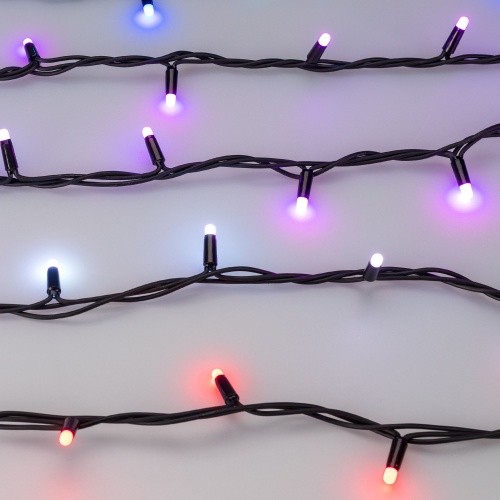 Светодиодная гирлянда ARD-STRING-PRO-10000-BLACK-95LED-MILK-LIVE RGBW-DMX (24V, 10W) (Ardecoled, IP65, 2 года)
