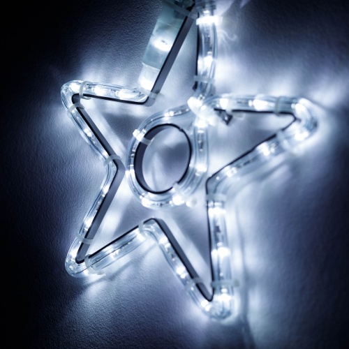 Фигура светодиодная ARD-STAR-M4-200x220-36LED White (230V, 2.5W) (Ardecoled, IP65, 1 год)