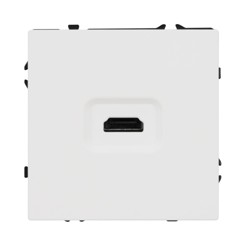 Механизм HDMI розетки SCT-NOBE-MHD1-SFPL-WH (Arlight, Белый кварц)