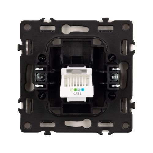 Механизм телефонной розетки SCT-NOBE-MTL1-SFPL-GD (RJ-11, 4C) (Arlight, Золотой песок)