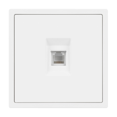 Механизм телефонной розетки SCT-NOBE-MTL1-SFPL-WH (RJ-11, 4C) (Arlight, Белый кварц)