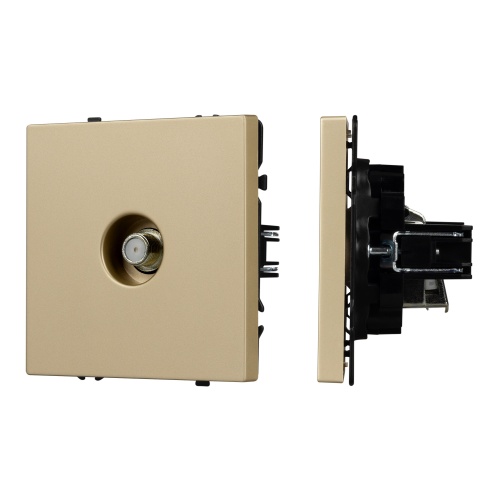 Механизм спутниковой розетки SCT-NOBE-MST1-SFPL-GD (SAT) (Arlight, Золотой песок)