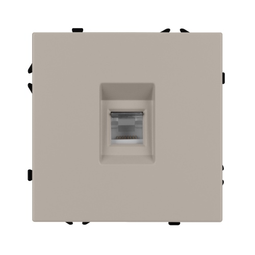 Механизм телефонной розетки SCT-NOBE-MTL1-SFPL-CA (RJ-11, 4C) (Arlight, Кашемир)