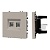Механизм сдвоенной телефонной розетки SCT-NOBE-MTL2-SFPL-CA (RJ-11, 4C) (Arlight, Кашемир)