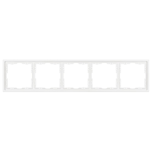 Рамка пластиковая FRM-NOBE-SFPL-5-WH (Arlight, Белый кварц)