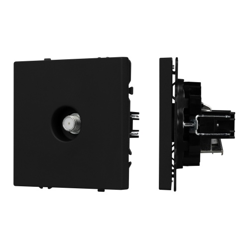 Механизм спутниковой розетки SCT-NOBE-MST1-SFPL-BK (SAT) (Arlight, Черный оникс)