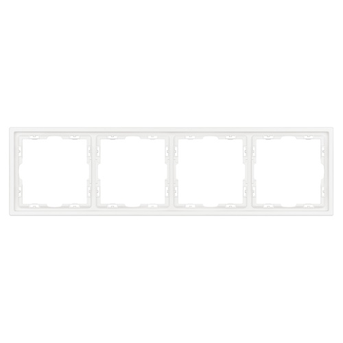Рамка пластиковая FRM-NOBE-SFPL-4-WH (Arlight, Белый кварц)