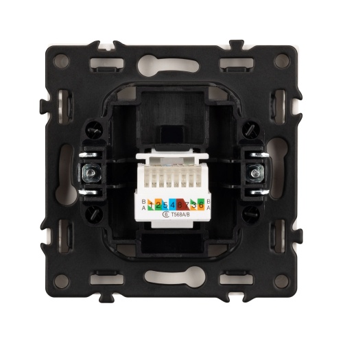 Механизм компьютерной розетки SCT-NOBE-MPC1-SFPL-GD (RJ-45, CAT6) (Arlight, Золотой песок)