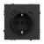 Механизм розетки с USB зарядкой SCT-NOBE-MUAC-SFPL-BK (230V, 16A) (Arlight, Черный оникс)