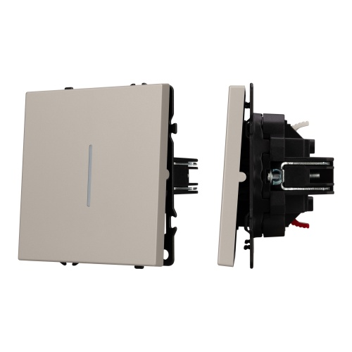 Механизм звонкового выключателя LED SWT-NOBE-MKR1-SFPL-L-CA (230V, 10A) (Arlight, Кашемир)
