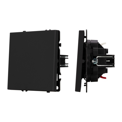 Механизм звонкового выключателя SWT-NOBE-MKR1-SFPL-BK (230V, 10A) (Arlight, Черный оникс)