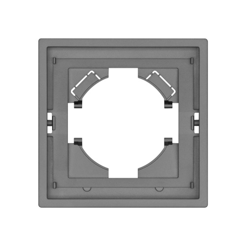 Рамка пластиковая FRM-TENDO-PL-1-GR (Arlight, Графитовый)