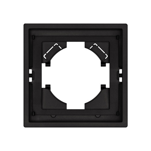 Рамка пластиковая FRM-TENDO-SFPL-1-BK (Arlight, Матовый черный)