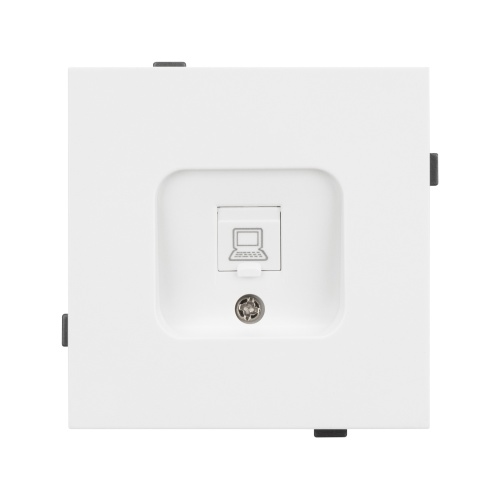 Механизм компьютерной розетки SCT-TENDO-MPC1-PL-WH (RJ-45, CAT6) (Arlight, Белый)