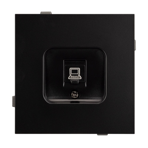 Механизм компьютерной розетки SCT-TENDO-MPC1-PL-BK (RJ-45, CAT6) (Arlight, Черный)