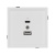 Механизм USB розетки SCT-TENDO-MUAC-SFPL-WH (5V, 3A, QC3) (Arlight, Матовый белый)