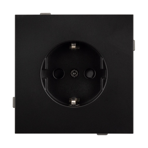 Механизм электрической розетки SCT-TENDO-MEU1-PL-BK (230V, 16A) (Arlight, Черный)