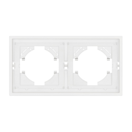 Рамка пластиковая FRM-TENDO-SFPL-2-WH (Arlight, Матовый белый)