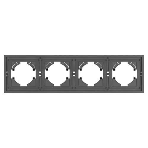 Рамка пластиковая FRM-TENDO-SFPL-4-GR (Arlight, Матовый графитовый)