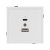 Механизм USB розетки SCT-TENDO-MUAC-PL-WH (5V, 3A, QC3) (Arlight, Белый)