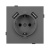 Механизм розетки с USB зарядкой SCT-TENDO-MUAA-SFPL-GR (230V, 16A) (Arlight, Матовый графитовый)