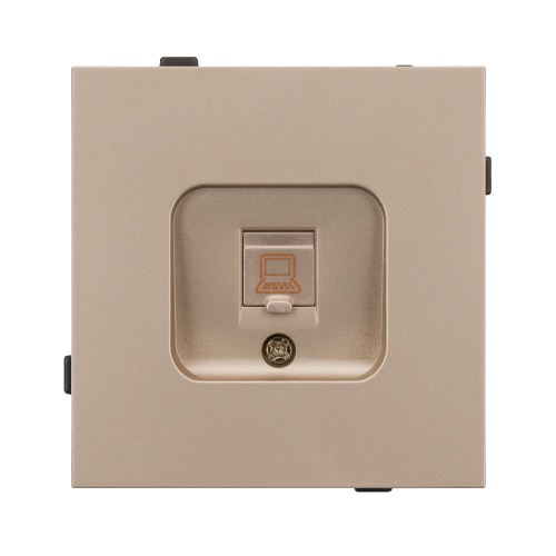 Механизм компьютерной розетки SCT-TENDO-MPC1-PL-GD (RJ-45, CAT6) (Arlight, Песочный)