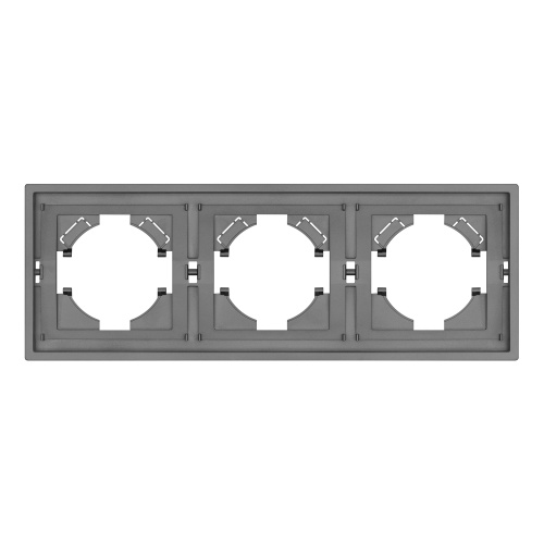 Рамка пластиковая FRM-TENDO-PL-3-GR (Arlight, Графитовый)