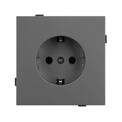 Механизм электрической розетки SCT-TENDO-MEU1-SFPL-GR (230V, 16A) (Arlight, Матовый графитовый)