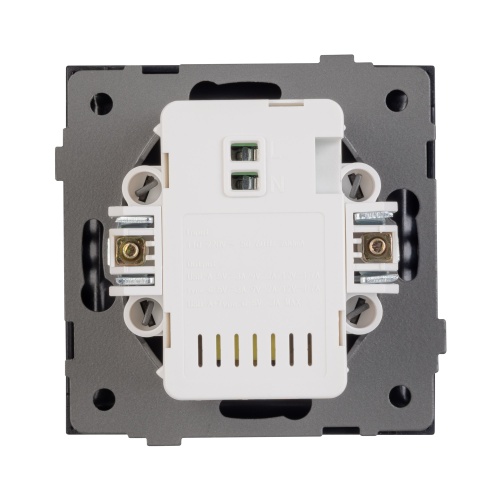 Механизм USB розетки SCT-TENDO-MUAC-SFPL-BK (5V, 3A, QC3) (Arlight, Матовый черный)