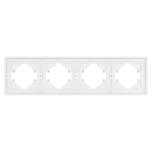 Рамка пластиковая FRM-TENDO-SFPL-4-WH (Arlight, Матовый белый)