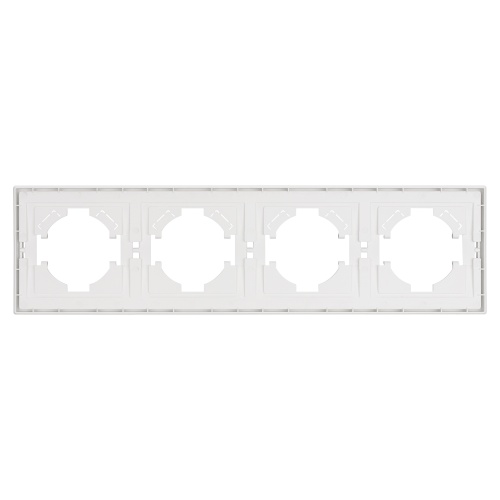 Рамка пластиковая FRM-TENDO-SFPL-4-WH (Arlight, Матовый белый)