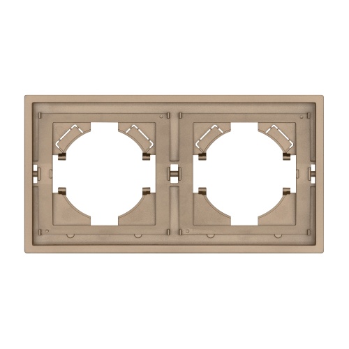 Рамка пластиковая FRM-TENDO-PL-2-GD (Arlight, Песочный)