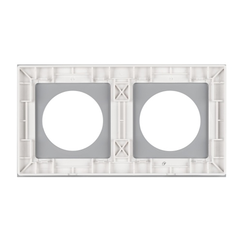 Рамка стеклянная FRM-GLARE-GC-2-WH (Arlight, -)