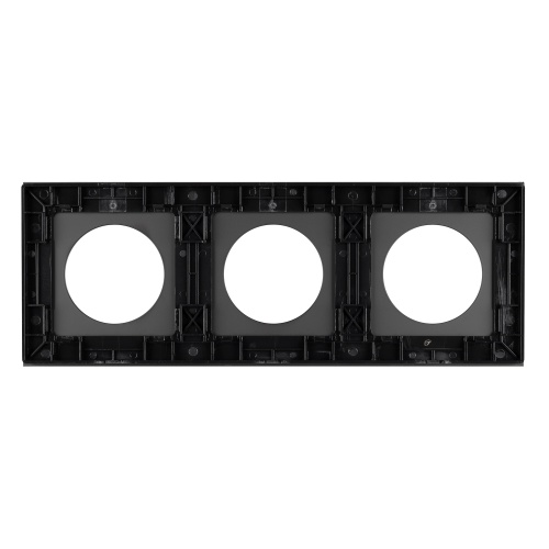 Рамка стеклянная FRM-GLARE-GC-3-BK (Arlight, -)