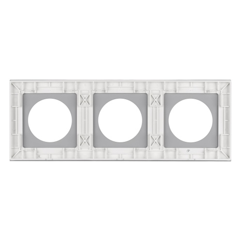 Рамка стеклянная FRM-GLARE-GC-3-WH (Arlight, -)