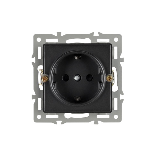 Механизм электрической розетки SCT-GP-MEU-PL-BK (250V, 16A) (Arlight, -)
