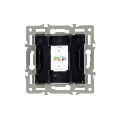 Механизм компьютерной розетки SCT-MPC1-PL-GR (RJ-45, CAT6) (Arlight, -)