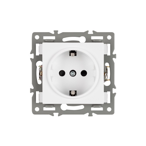 Механизм электрической розетки SCT-MEU1-PL-WH (250V, 16A) (Arlight, -)