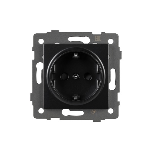 Механизм электрической розетки SCT-MEU1-PL-BK-V (250V, 16A) (Arlight, -)