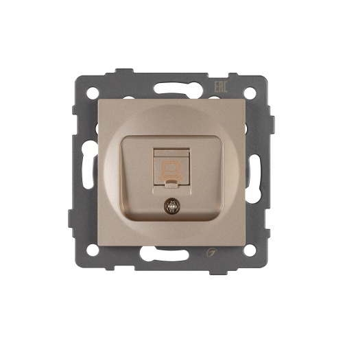 Механизм компьютерной розетки SCT-MPC1-PL-GD-V (RJ-45, CAT6) (Arlight, -)
